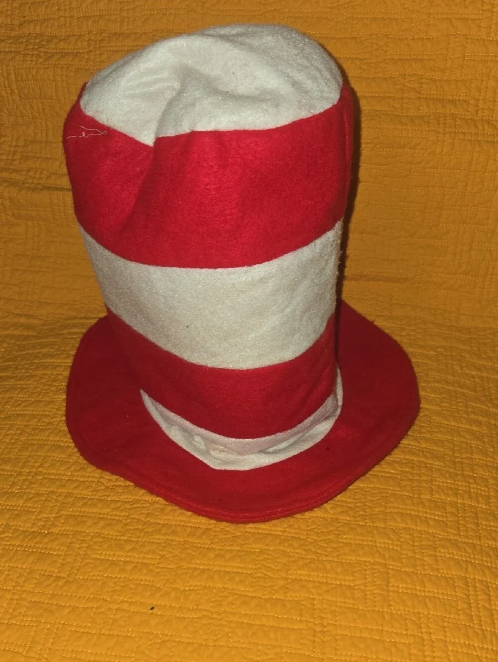 Dr. Seuss Striped Red and White Tall Top Hat